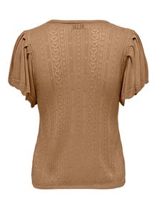ONLY Rundhals Pullover -Indian Tan - 15287948