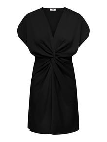 ONLY V-Neck Mini Dress -Black - 15287959