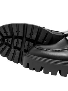 ONLY Imiteret læder loafers -Black - 15288062