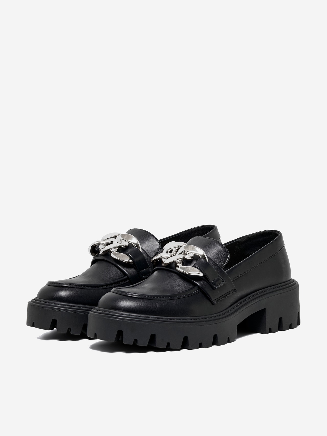 ONLY Faux leather loafers -Black - 15288062