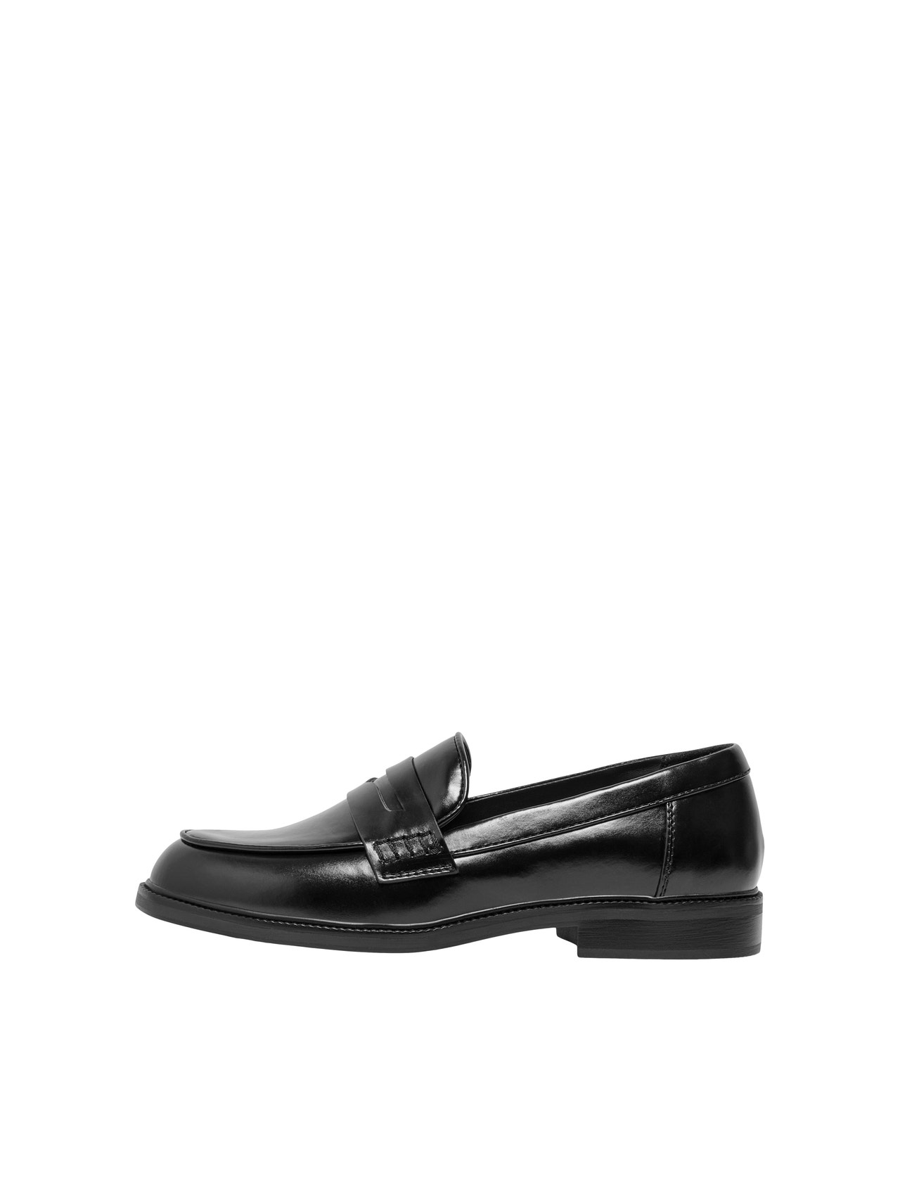ONLY Imiteret læder loafers -Black - 15288066