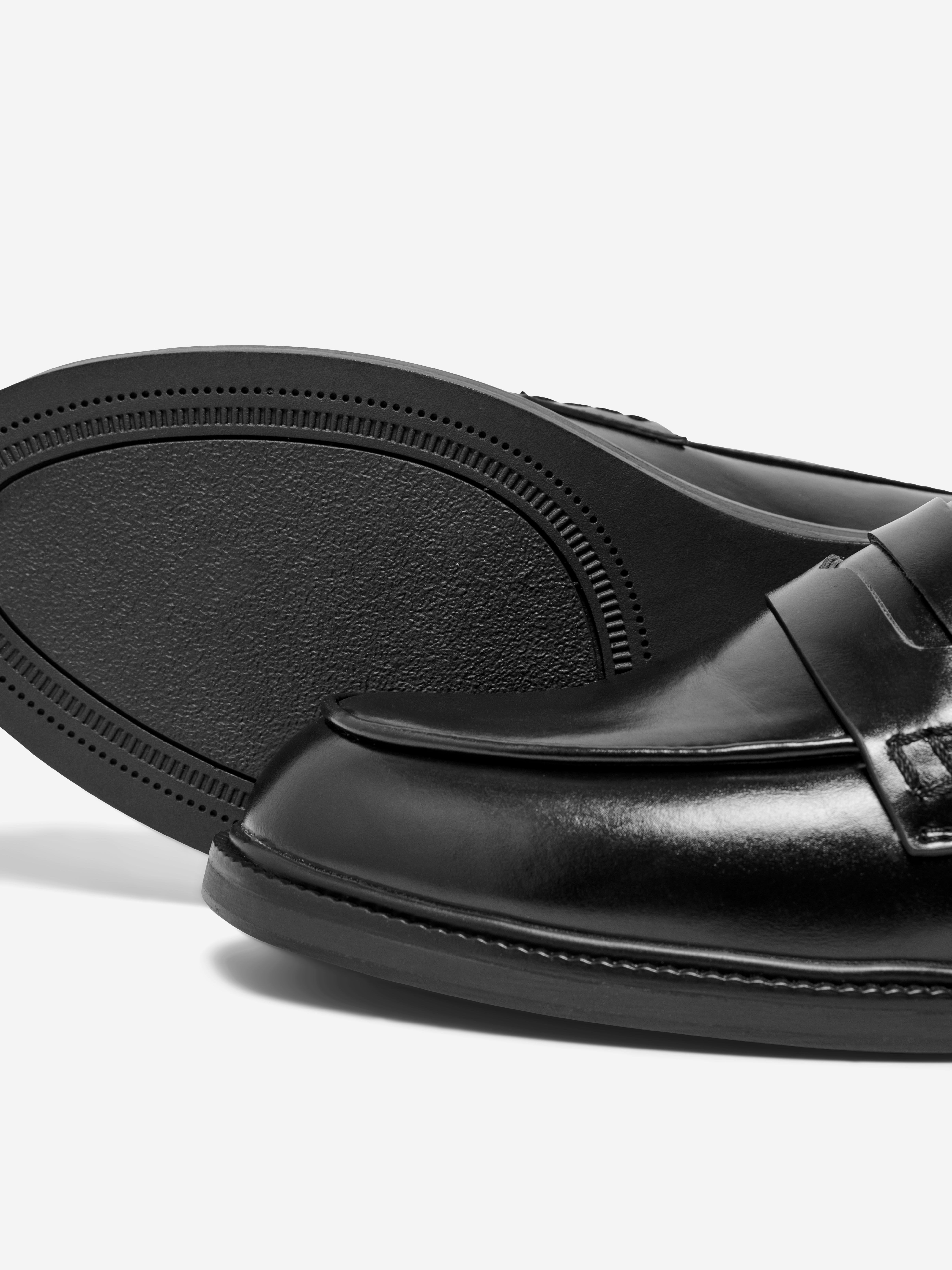 Faux leather hot sale loafers mens