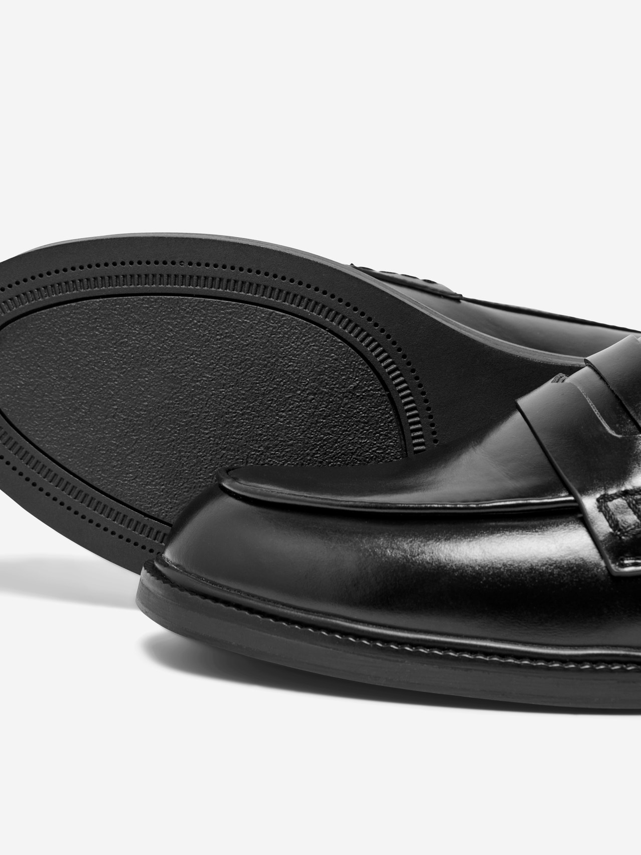 ONLY Imiteret læder loafers -Black - 15288066