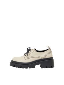 ONLY Chunky faux leather shoes -White Smoke - 15288068