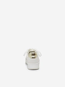 ONLY Sneakers med gulddetalje -White - 15288079