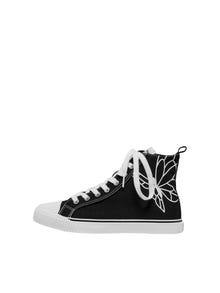 ONLY Mandelformet tå Sneakers -Black - 15288088