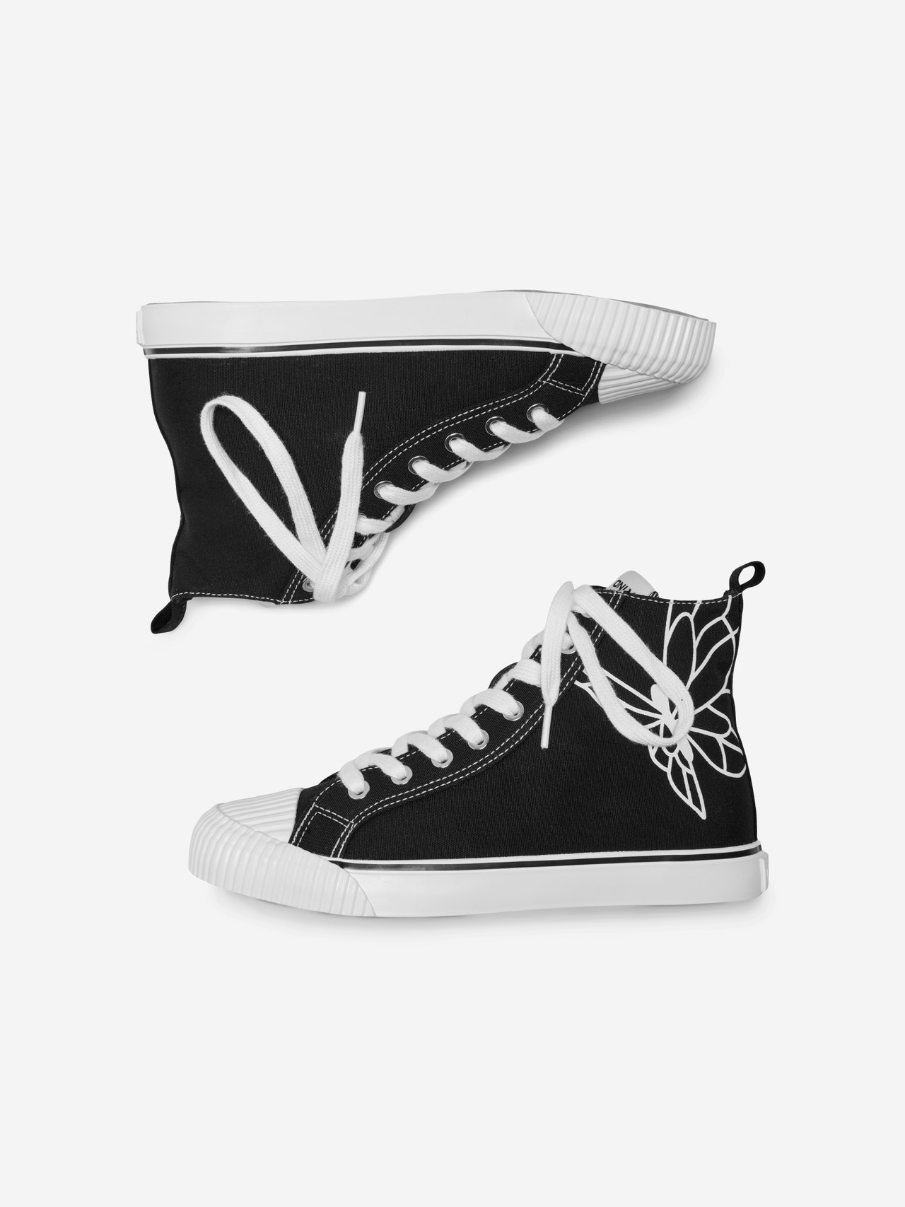 ONLY Almond toe Sneaker -Black - 15288088