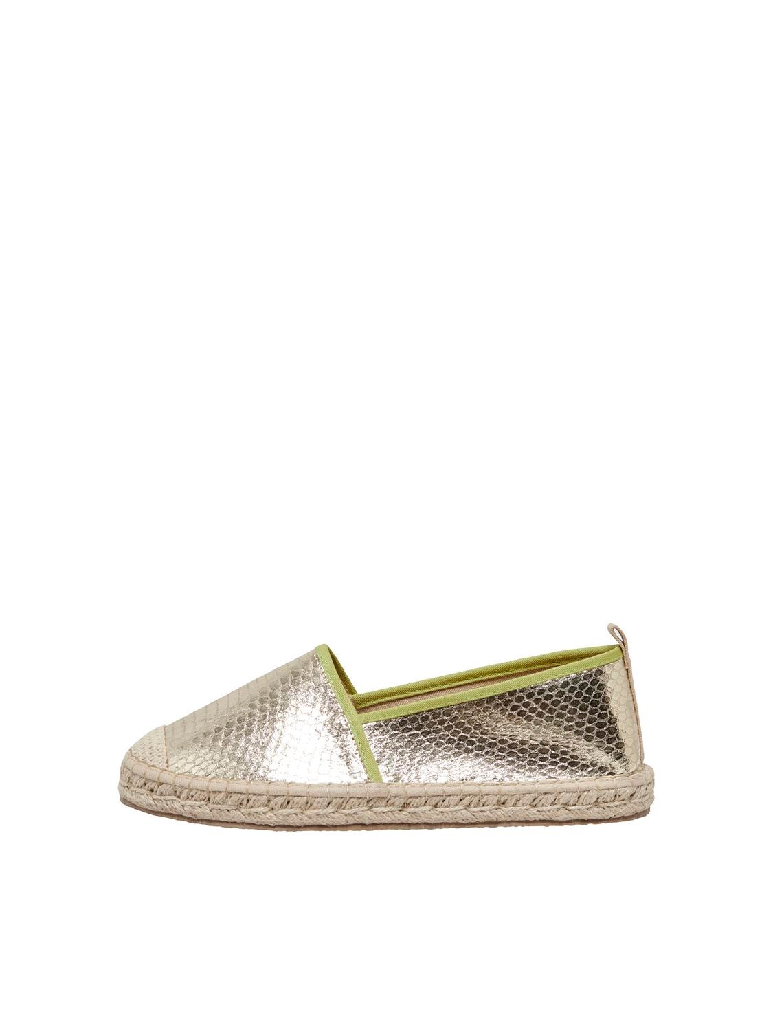 ONLY Round toe Espadrilles -Gold Colour - 15288106