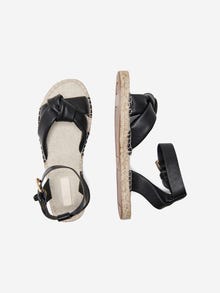 ONLY Open toe Adjustable strap Espadrilles -Black - 15288109