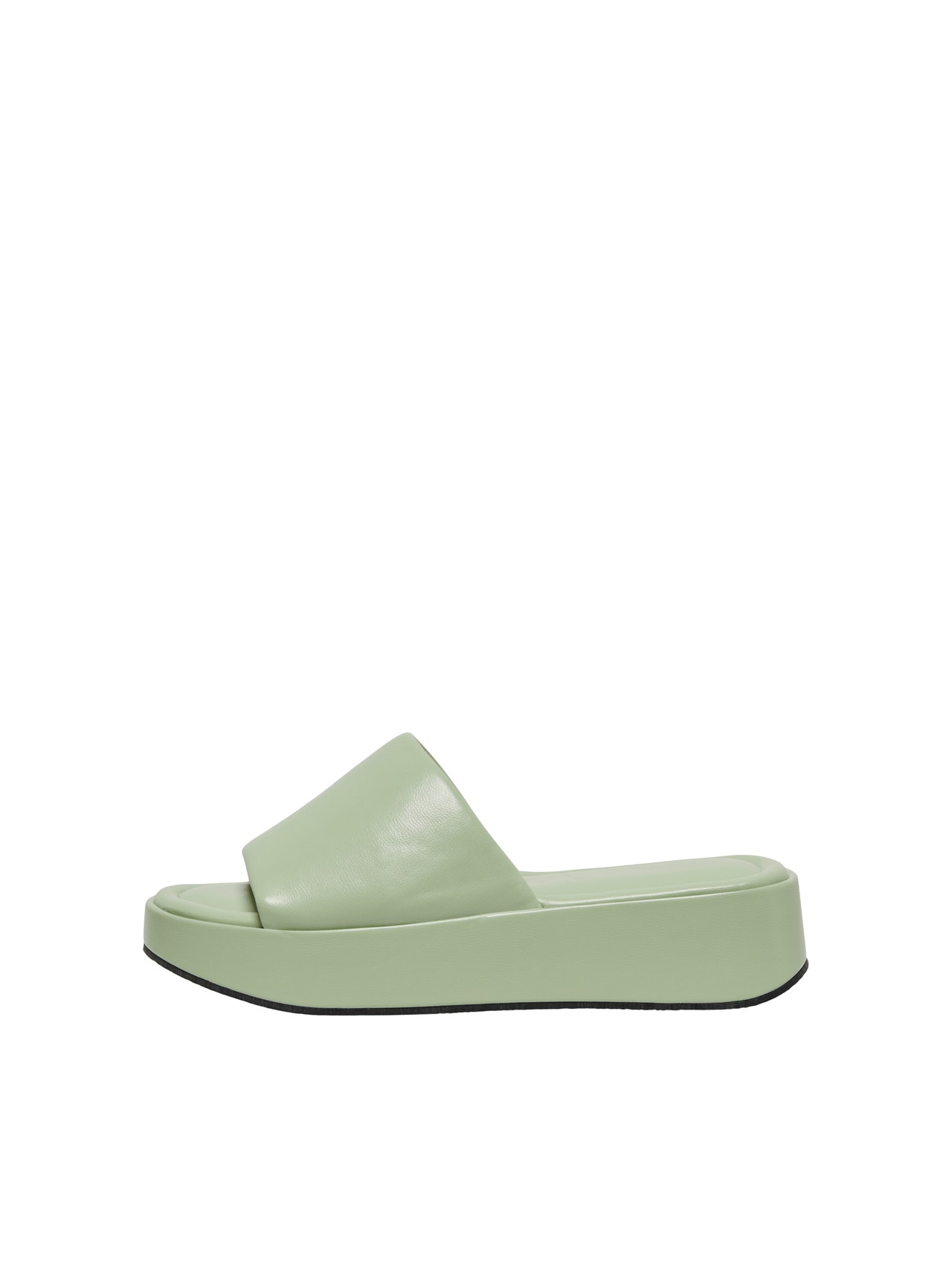 ONLY Faux leather sandals -Green Ash - 15288131