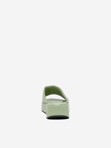 ONLY Faux leather sandals -Green Ash - 15288131