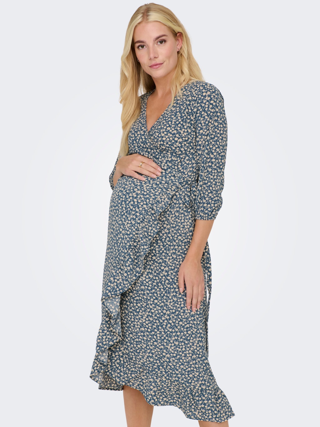 Robes Regular Fit Col en V | Gris foncé | ONLY®