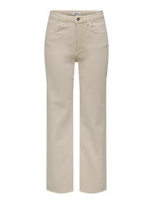 ONLY Laia jalaosaga lõige Kõrge vöökoht Teksad -Ecru - 15288219