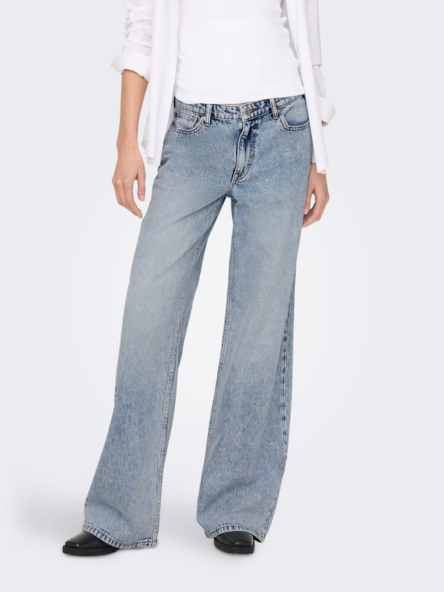 ONLY Weiter Beinschnitt Niedrige Taille Jeans - 15288221
