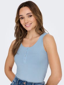 ONLY o-hals tank top -Cashmere Blue - 15288235