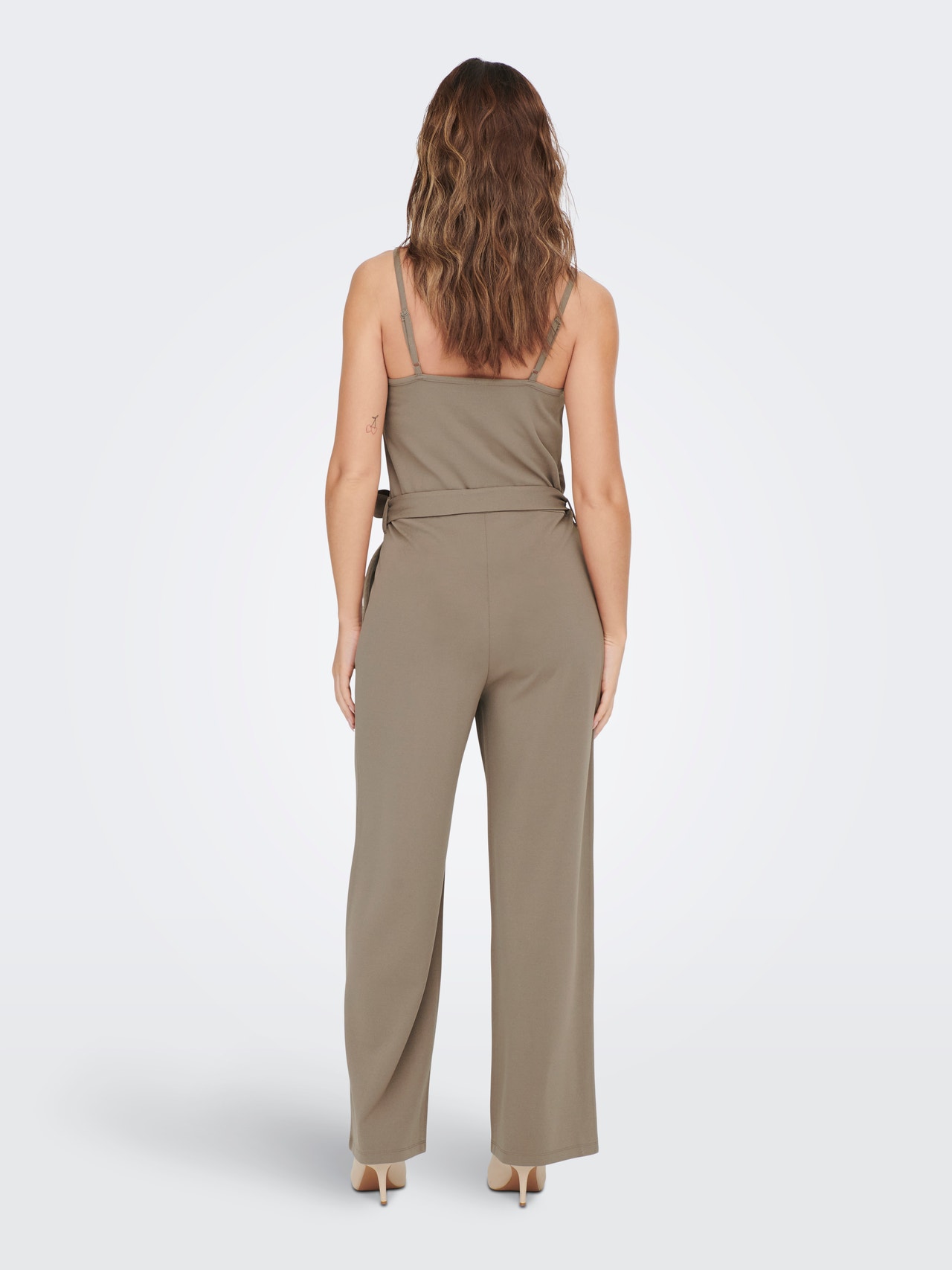 ONLY Jumpsuit With Belt -Driftwood - 15288246