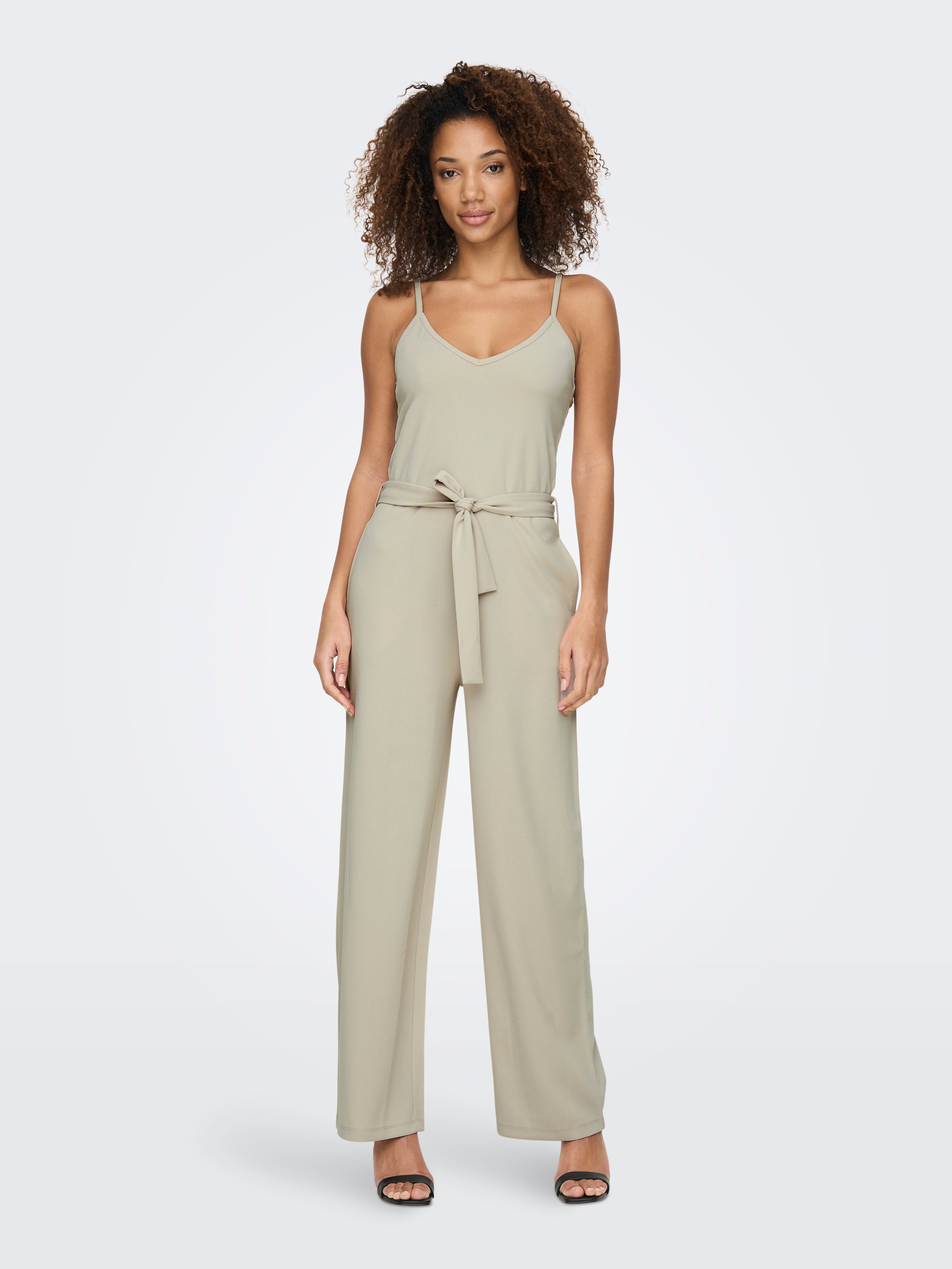 light grey jumpsuit