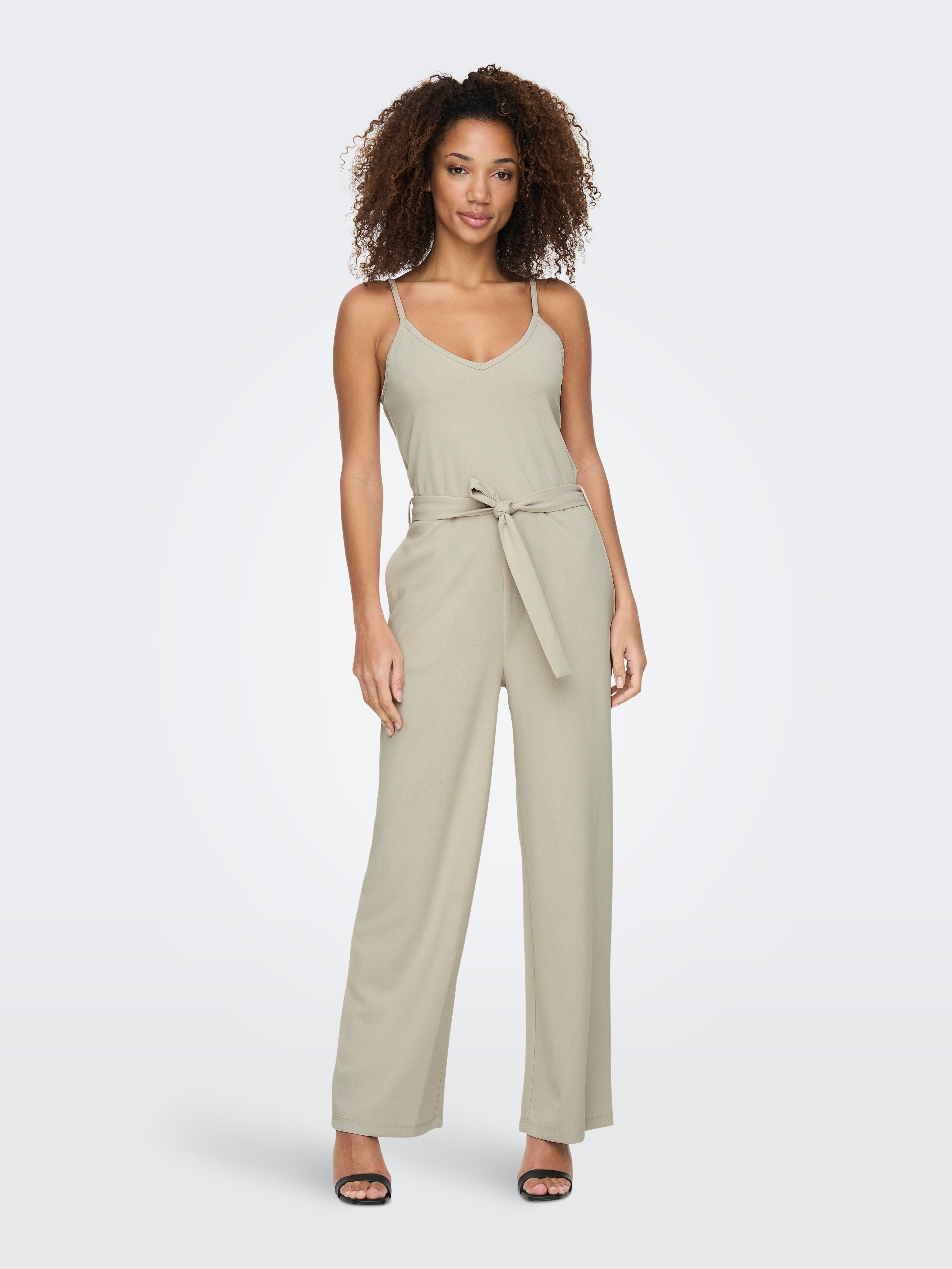 B6861, Misses' Jumpsuit, Sash and Belt