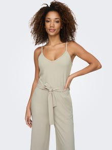 ONLY Jumpsuit With Belt -Chateau Gray - 15288246