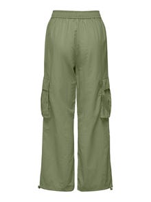 ONLY Cargo Fit Mid waist Cargo Trousers -Aloe - 15288248