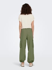 ONLY mid waist cargo pants -Aloe - 15288248