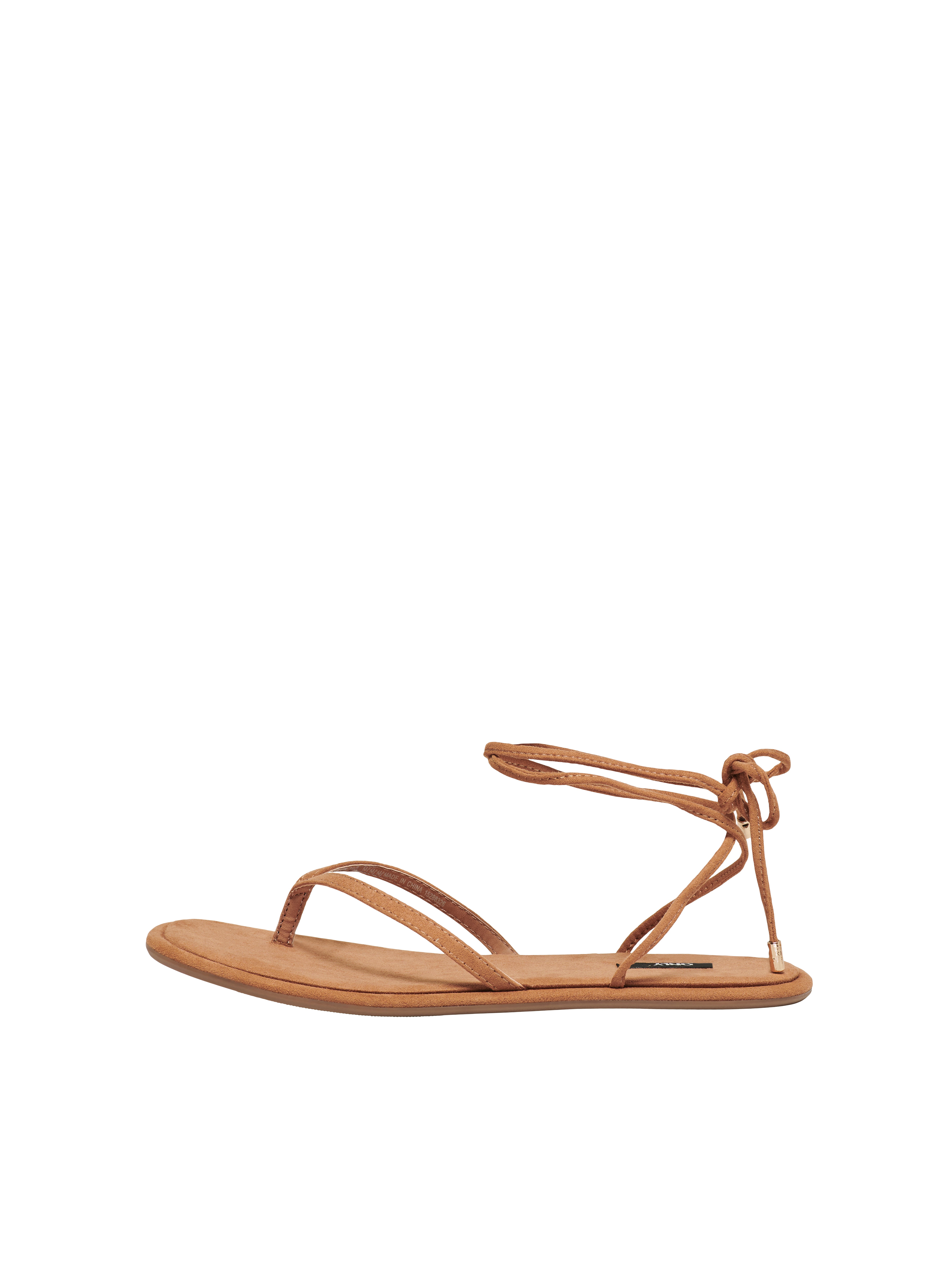 Cognac store flat sandals