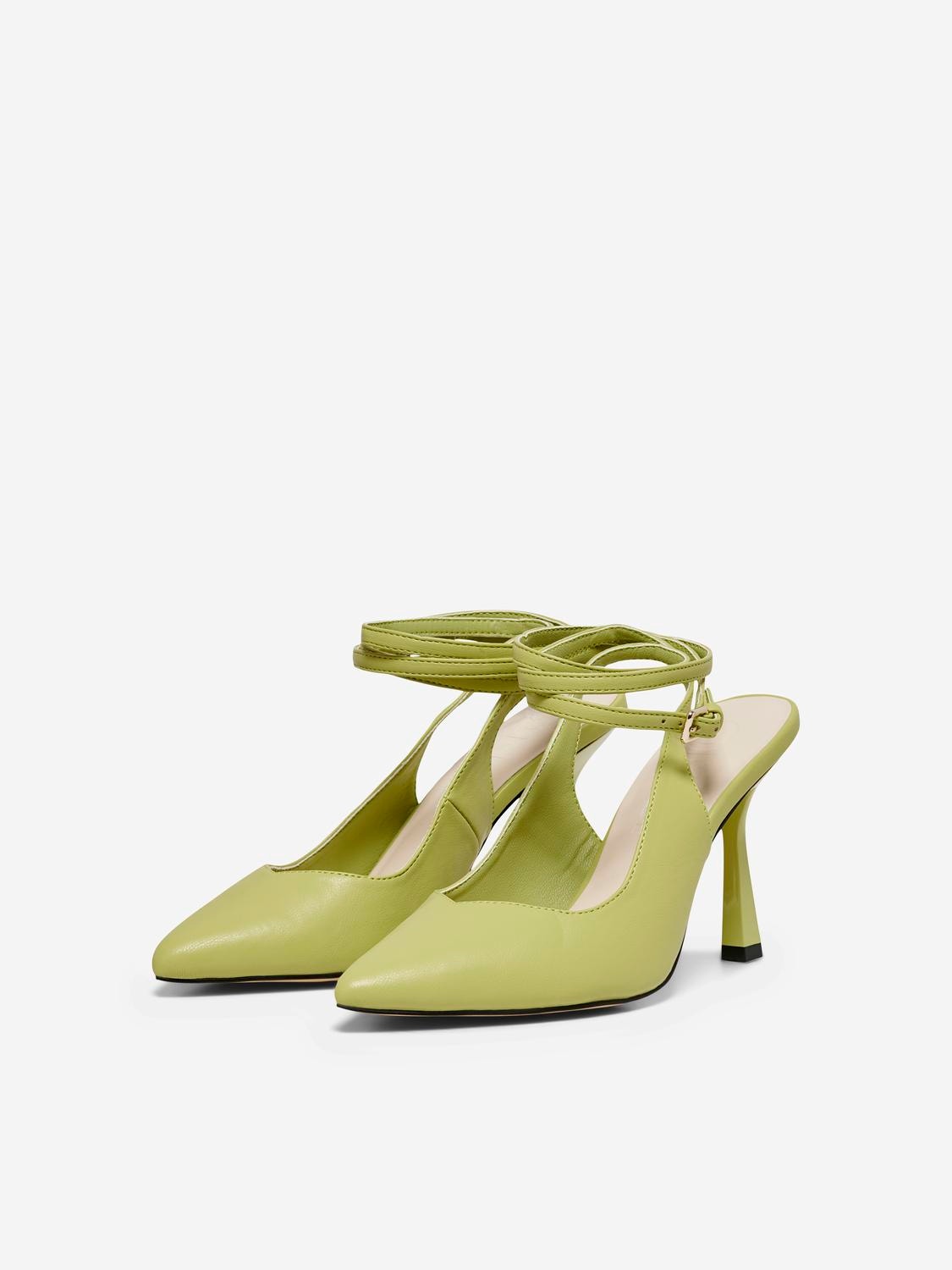 ONLY Pointed toe Adjustable strap Pumps -Greenery - 15288429