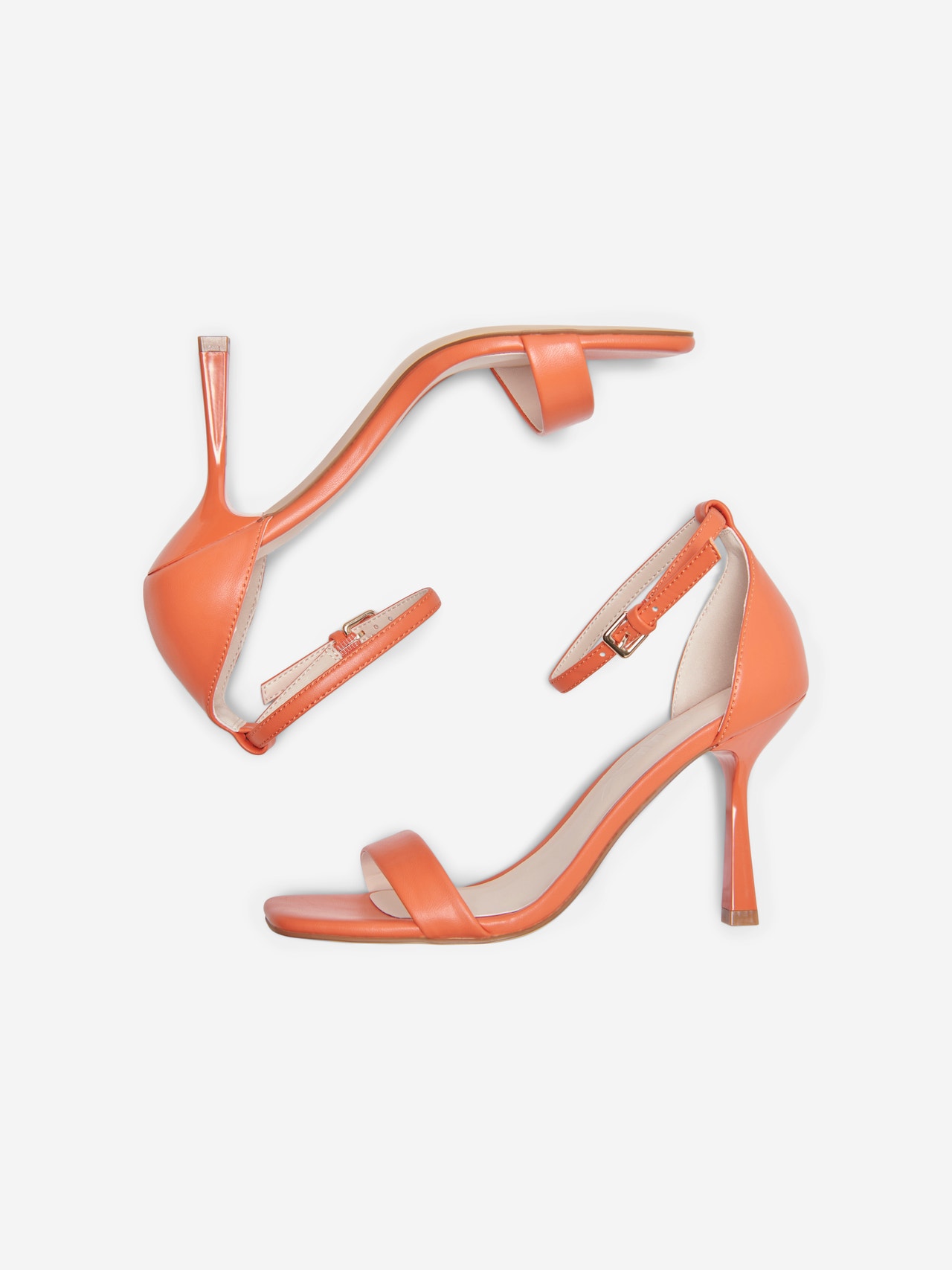 ONLY Heeled sandal with ankle strap -Orange - 15288448