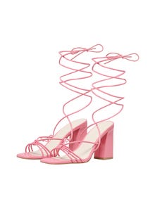 ONLY Højhælede sandaler med bindestrop -Pink Carnation - 15288460