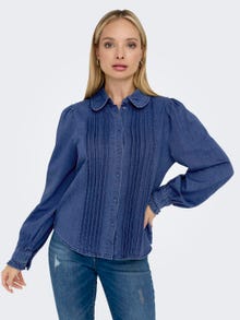 ONLY Denimskjorte med krave -Medium Blue Denim - 15288492
