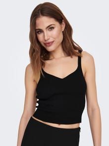 ONLY Square Neck Top -Black - 15288496
