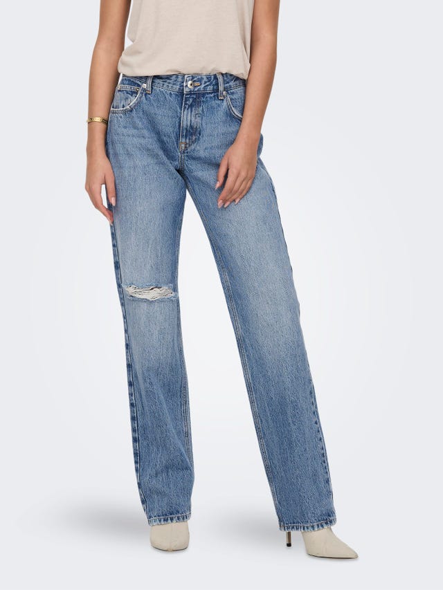 ONLY Gerade geschnitten Niedrige Taille Jeans - 15288528