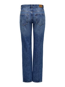 ONLY Straight Fit Low waist Jeans -Medium Blue Denim - 15288531