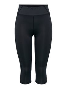 ONLY Higwaisted 3/4 Traning Tights -Black - 15288536