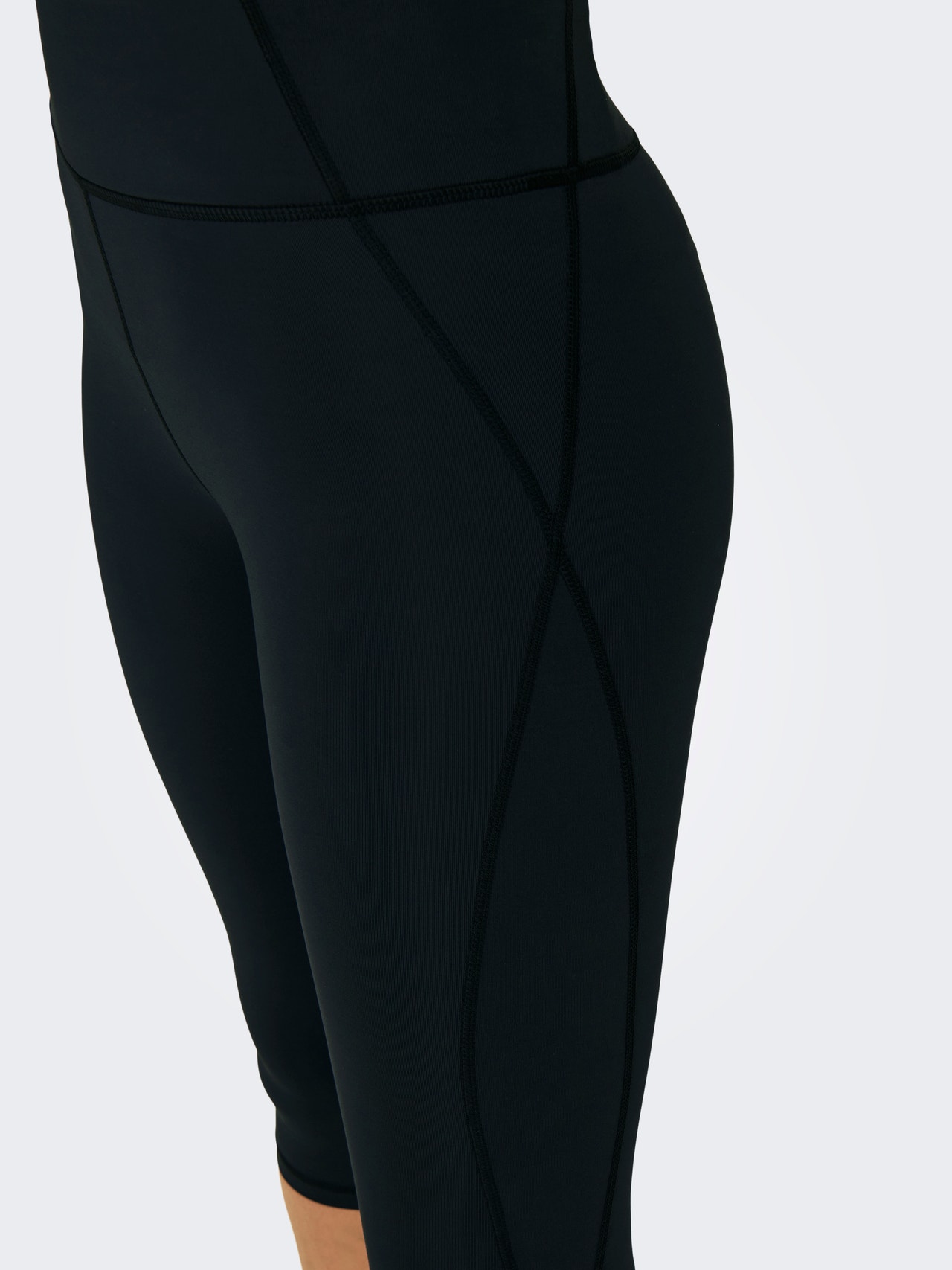 ONLY Higwaisted 3/4 Traning Tights -Black - 15288536