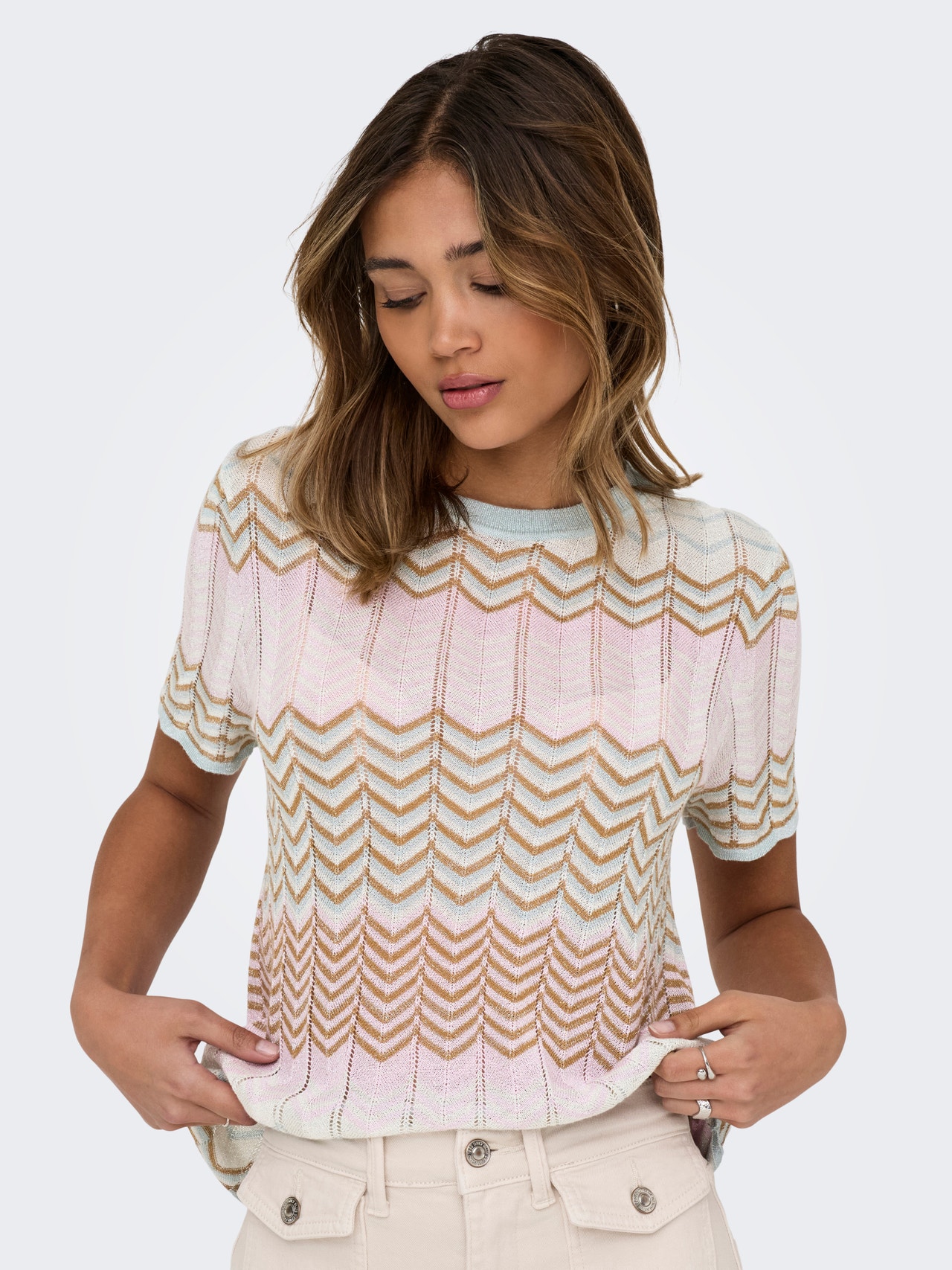 Pullover Kurzarm Damen ONLY Damen Pullover ONLSUNNY – Bequemer