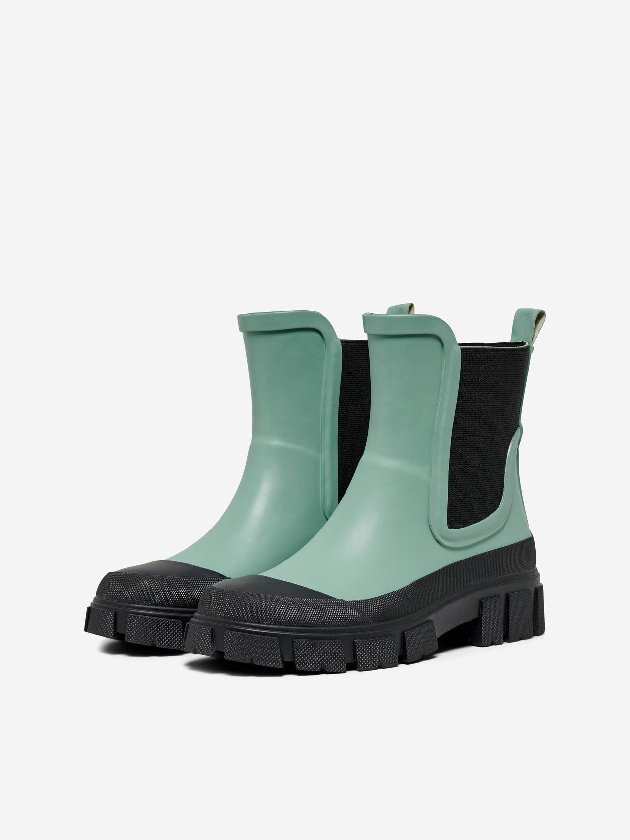 ONLY Round toe Boots -Green Ash - 15288645