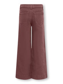 ONLY Pantalons Cropped Fit Taille moyenne -Rose Brown - 15288709