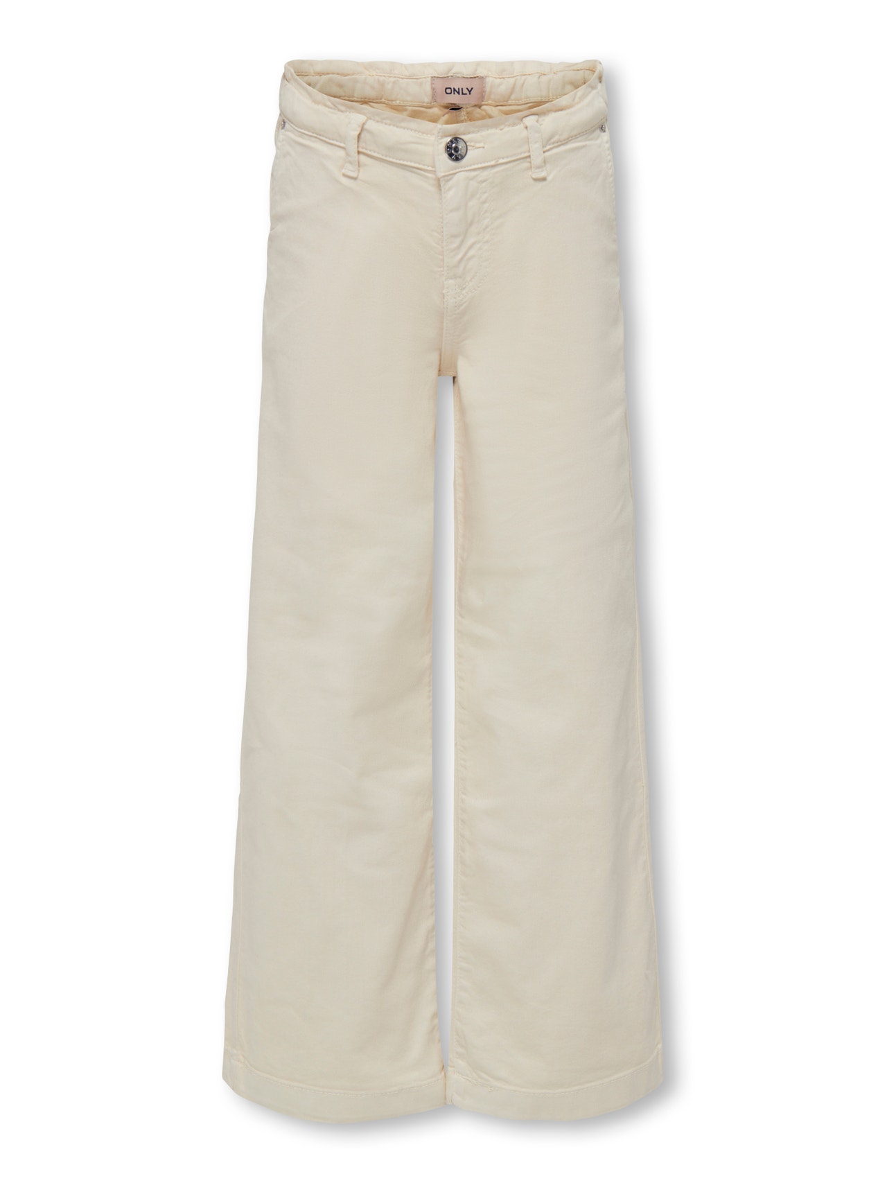 ONLY Wide Trousers -Ecru - 15288709