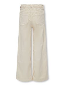 ONLY Cropped Fit Mid waist Trousers -Ecru - 15288709