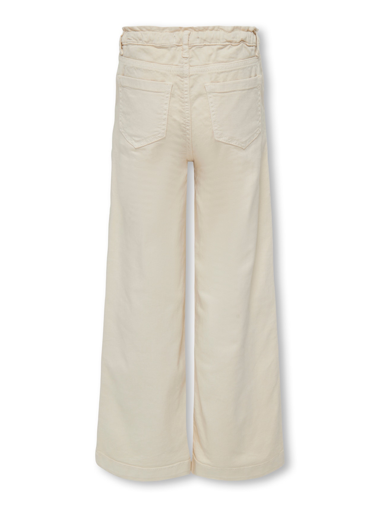 ONLY Wide Trousers -Ecru - 15288709