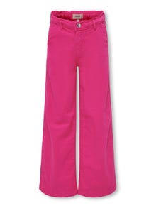 ONLY Pantalons Cropped Fit Taille moyenne -Fuchsia Purple - 15288709