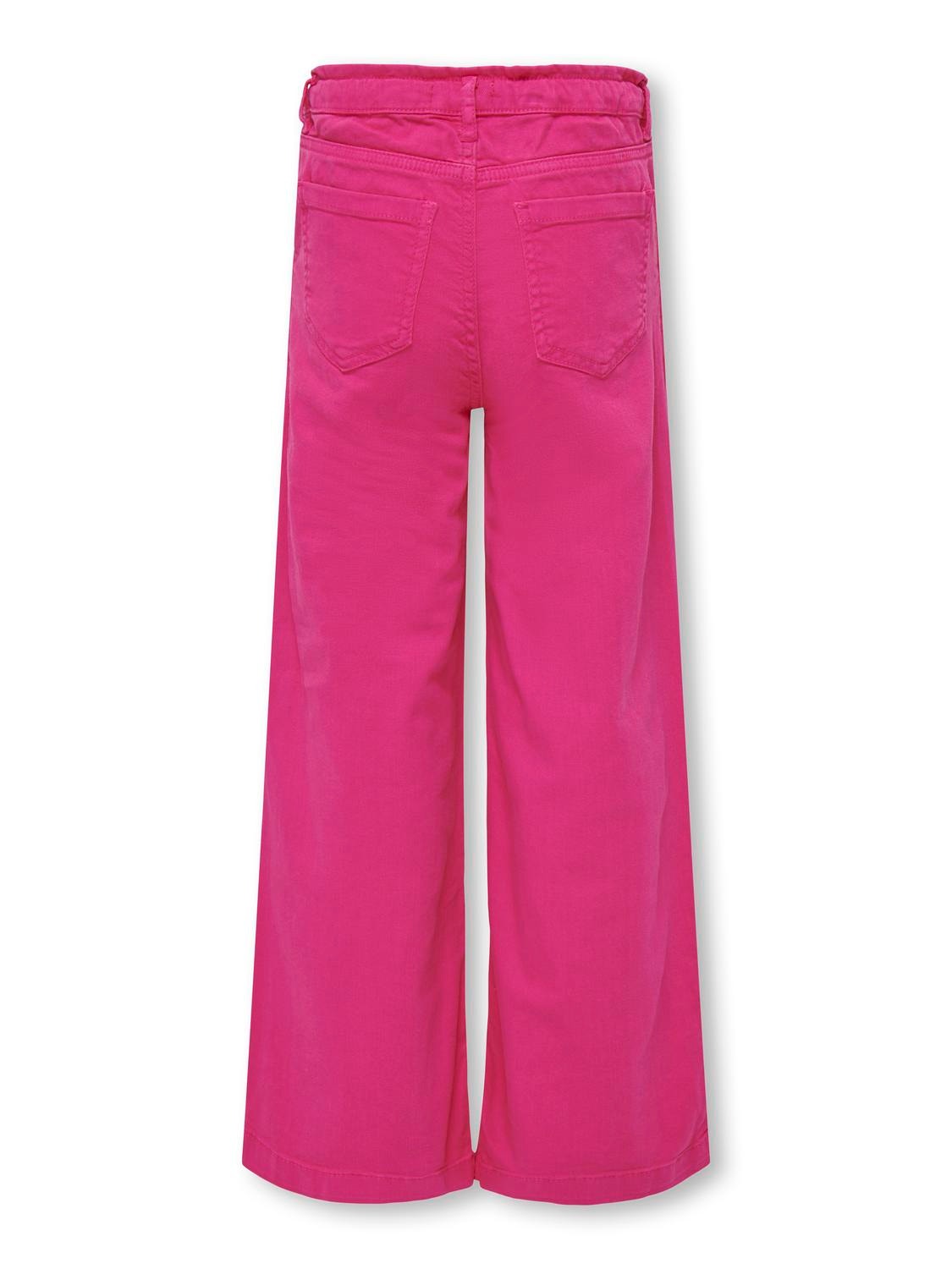 ONLY Cropped Fit Mid waist Trousers -Fuchsia Purple - 15288709