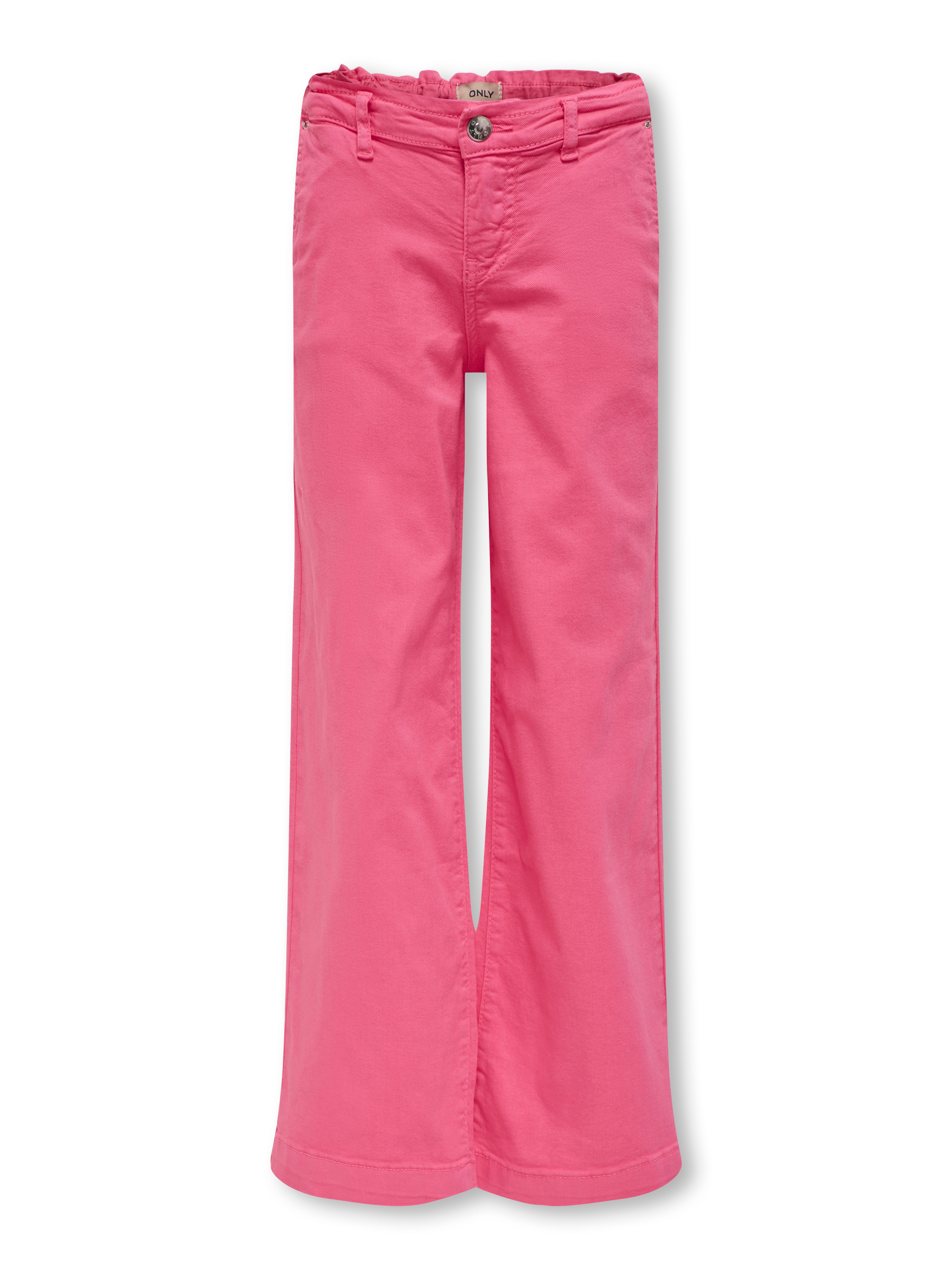 Cropped Fit Mid waist Trousers Dark Rose ONLY