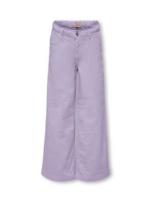 ONLY Cropped Fit Mid waist Trousers -Purple Rose - 15288709