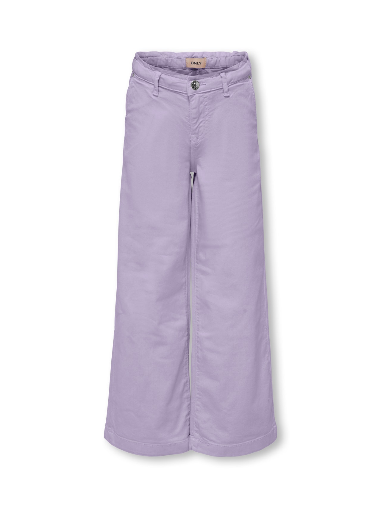 ONLY Pantalons Cropped Fit Taille moyenne -Purple Rose - 15288709