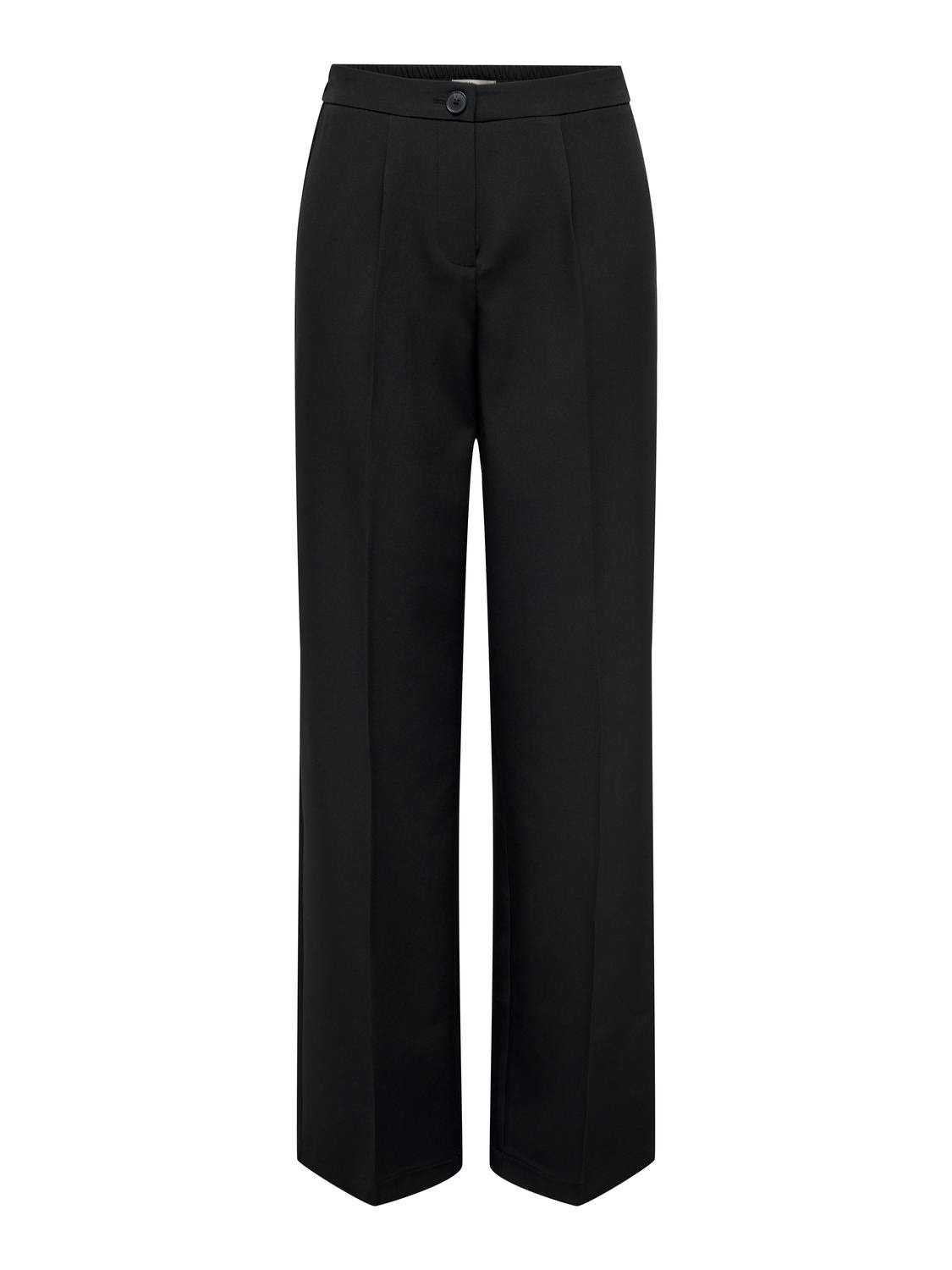 ONLY Loose Fit High waist Trousers -Black - 15288761