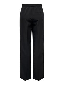 ONLY Pantalons Loose Fit Taille haute -Black - 15288761