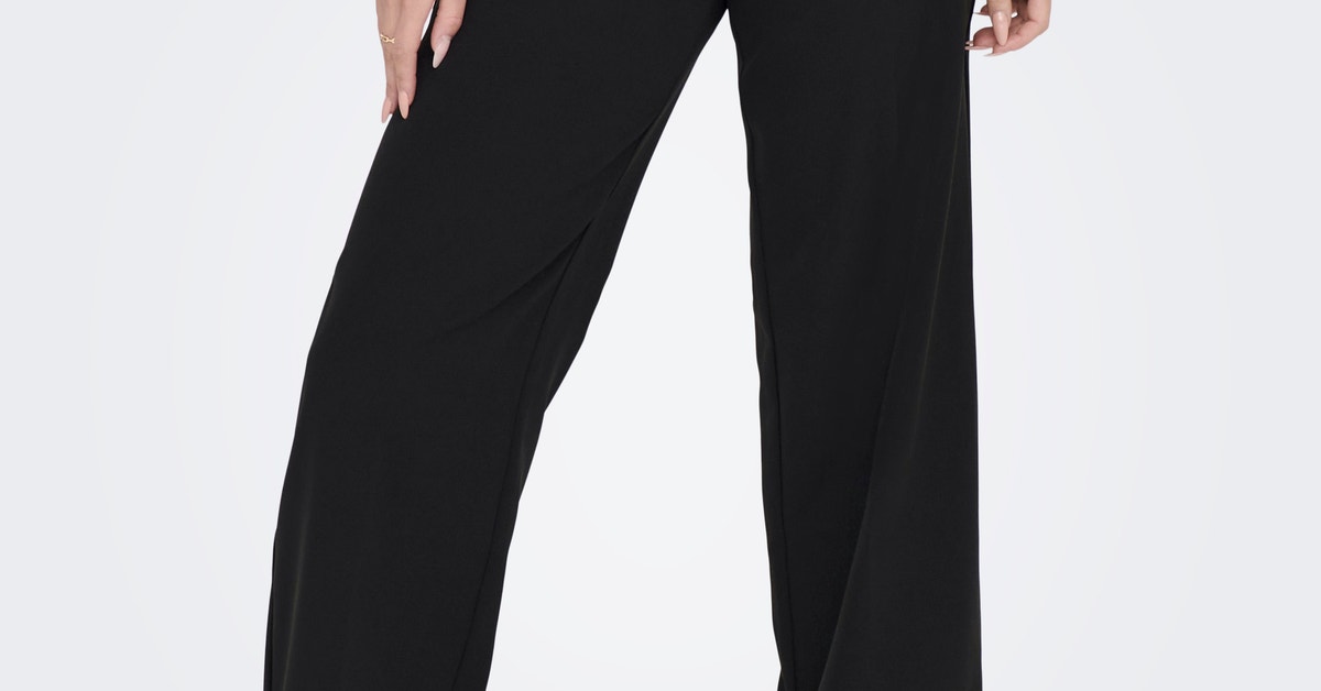 Buy Maniac Solid Womens Polyester Black Loose Fit Trouser Online