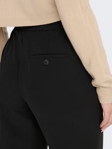 ONLY Basic trousers with high waist -Black - 15288761